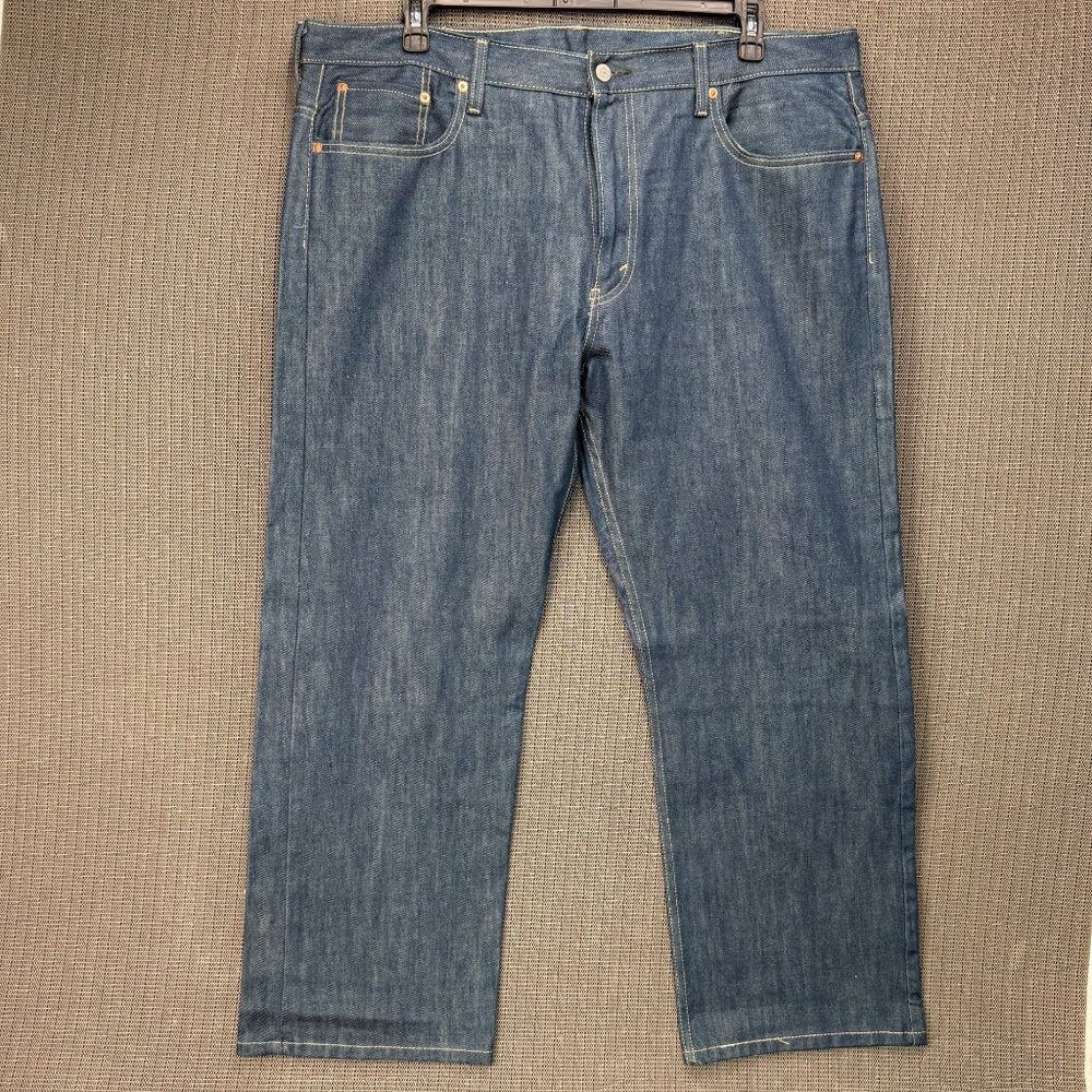 Levis 569 Mens W40 L30 Blue Loose Straight Fit Jeans Denim Cotton